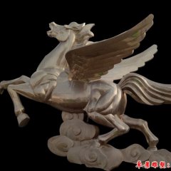 馬踏祥云雕塑，不銹鋼馬雕塑