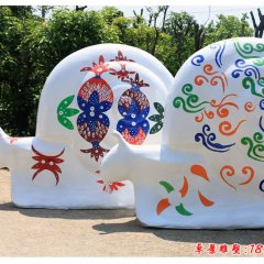 彩繪蝸牛雕塑，玻璃鋼動物雕塑
