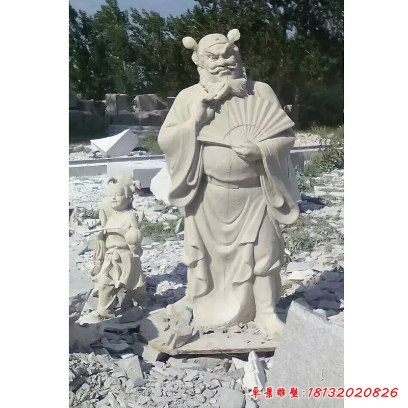 鐘馗石雕,人物石雕