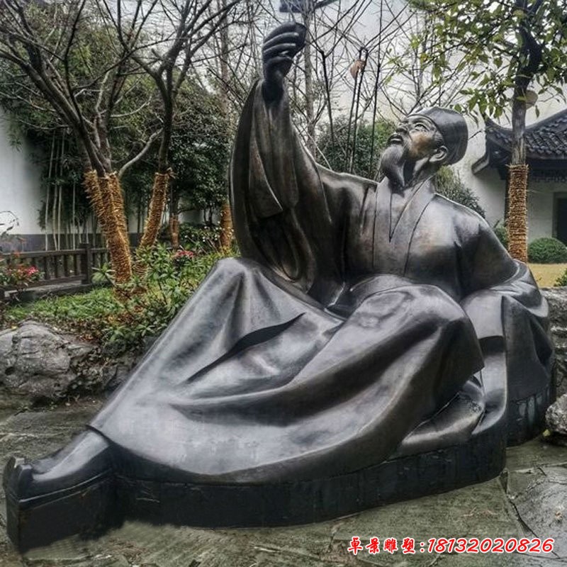蘇軾人物雕塑,書畫家