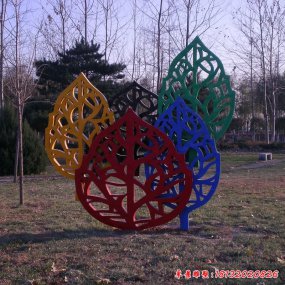 不銹鋼樹(shù)葉景觀雕塑