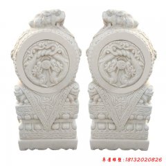 鎮宅門墩石獸