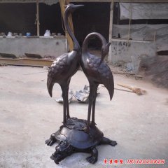 動(dòng)物雕塑鶴