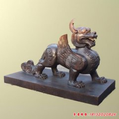 獨角獸銅雕