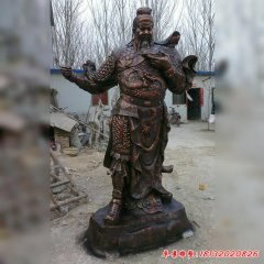 銅雕關帝像