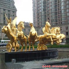 銅雕阿波羅戰車雕塑